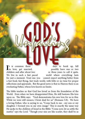 Tract - God's unfailing Love