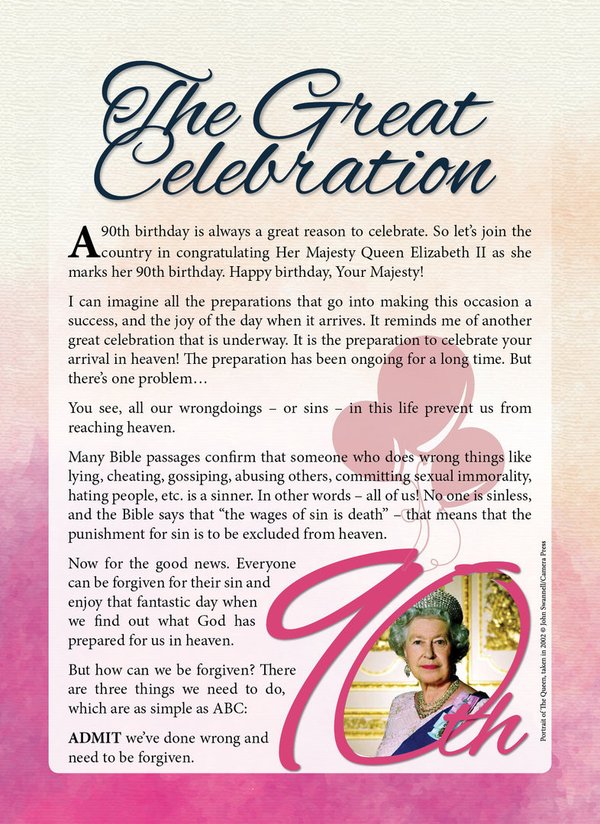 TRACT - THE GREAT CELEBRATION