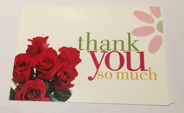 Thank you so much card (A6 size)